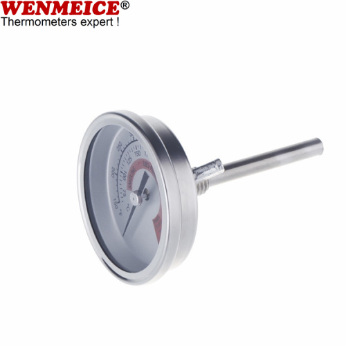 Barbecue Temperature Gauge Analog Grill Lid Thermometer