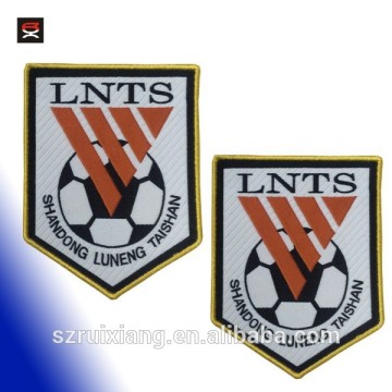 2015 New football team embroidery overlock woven patch