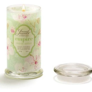 Secret Jewels soy jar candle with scents