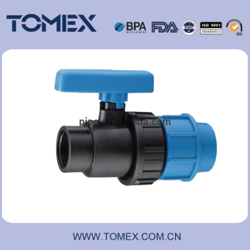 Female PP Single Union Ball valve