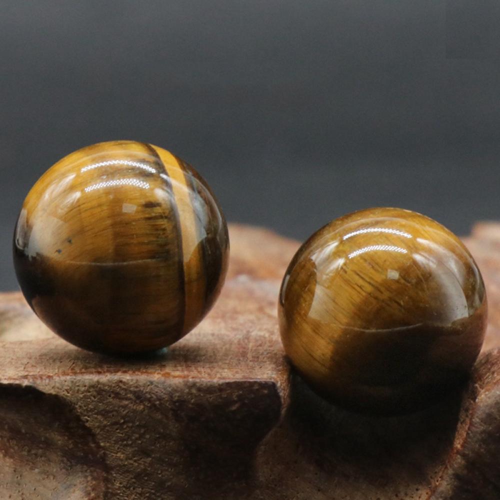 20 mm Tigers Eye Chakra Boules pour le soulagement du stress Méditation Équilibrant la décoration de la maison Balques Crystal sphères polies