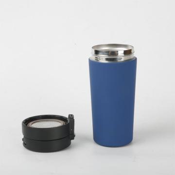 One Color Rubber Paint Stainless Steel Coffee Mug