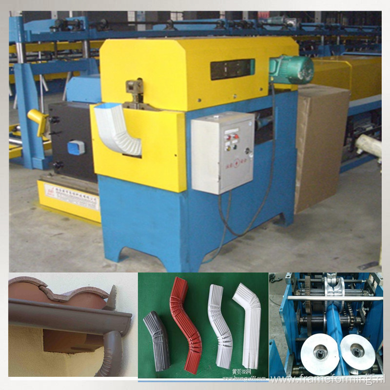 Steel gutter downpipe roll forming machine