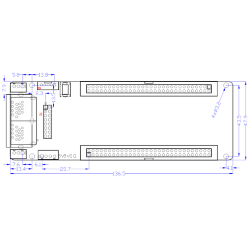 Carte de réception LED Novastar MRV220