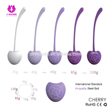Weighted Silicone Kegal Balls, Purple