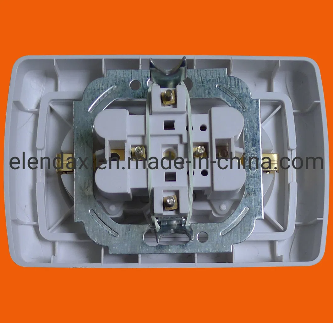 Розетка европейского типа для скрытого монтажа, 16 А, двойная розетка (F3210)