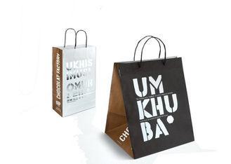 UV Coating Paper Shopping Bag For Clothes Packaging, Person