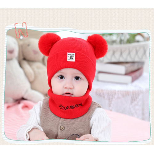 Sciarpa cappello bambino autunno / inverno cappello lavorato a maglia per neonati