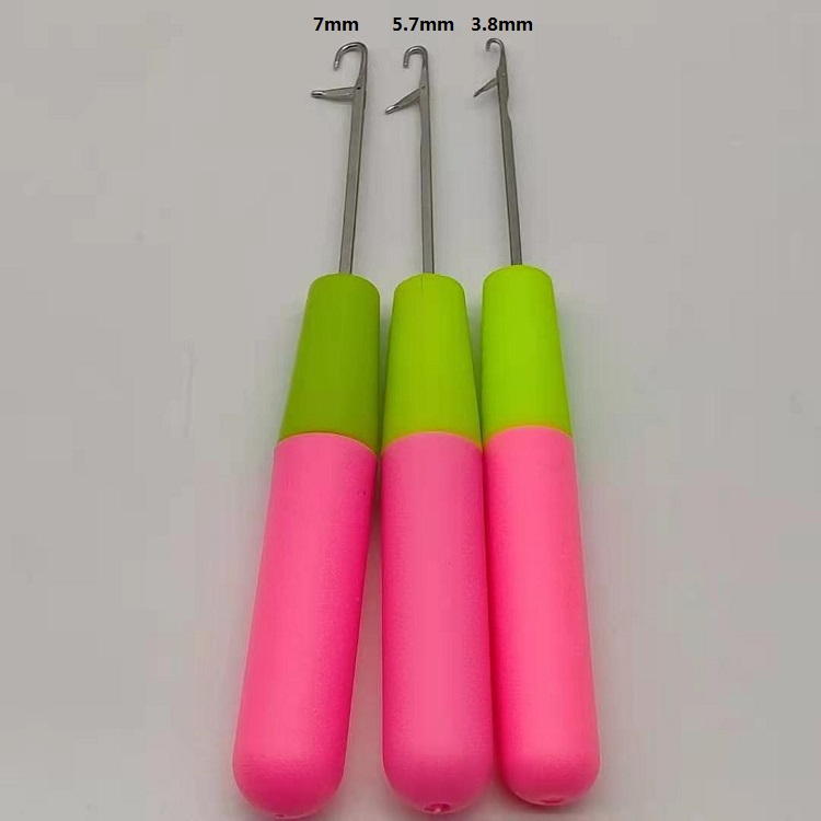 Crochet Needle Kit Small Hook And Big Hook Ventilating Crochet Needle Set Latch Hook Tool for Crochet Hair Wigs Hair Accessories