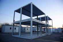 Prefabricated Site Office / Steel Structure Container Office