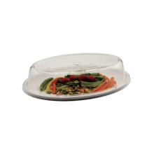 Clear Plastic Oval Dish Cover, 14 inch Plate Cover for Cruise Ships and Hospitals