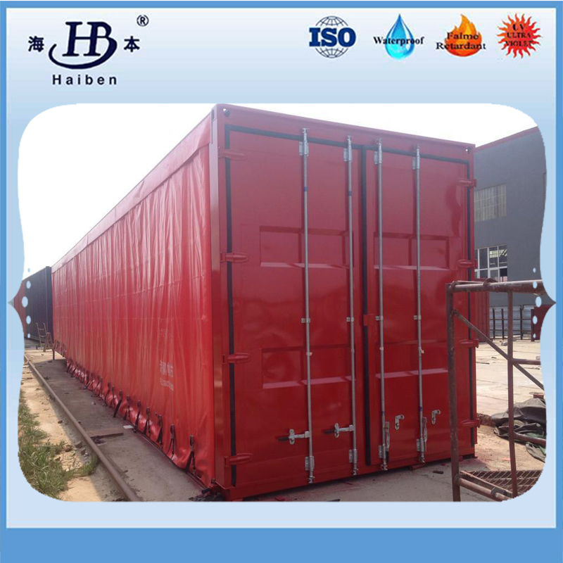 Customized made 100% polyester pvc tarpaulin for truck side container