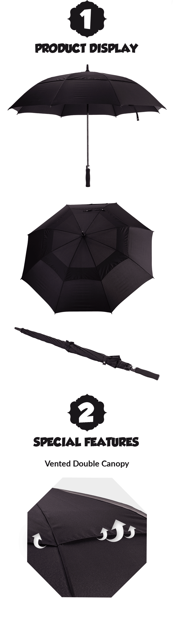 防風傘大 windproof umbrella large