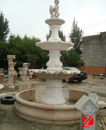 white angel water fountain