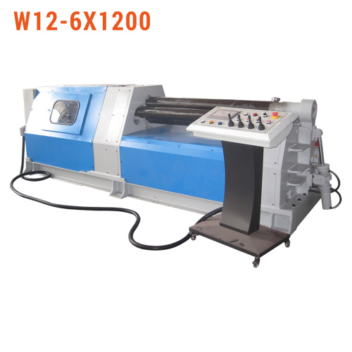 W12-6X1200 CNC Machine de roulement de plaque hydraulique en acier CNC