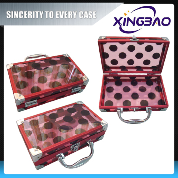 Tools fashionable cosmetic case,style open cosmetic case,Acrylic panel aluminum cosmetic case