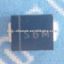 S6M open junction axial lead general purpose rectifier