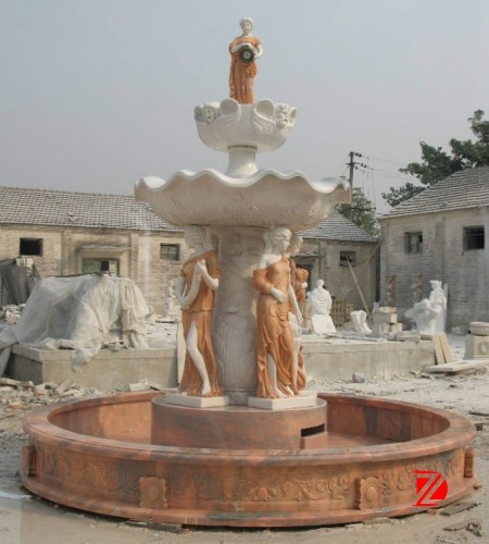 Sex women fountain statue