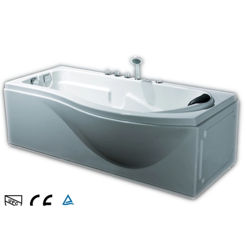 White Acrylic Luxury Corner Freestanding Soaking Bathtubs