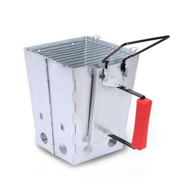 Charcoal Fire Basket Camping BBQ Chimney Charcoal Starters