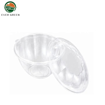 Round PET Plastic Disposable Recyclable Clear Food Container