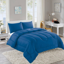 Queen Comforter Set - All Season Bedding Set with 2 Pillowcases, Navy (86x94 inches)