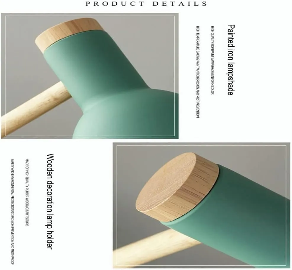 Stylish Wooden Base LED Desk Lamp for Modern Bedrooms