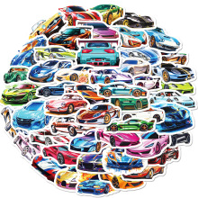50-Pack Waterproof Graffiti Stickers: Ideal for Personalizing Sports Cars and Supercars
