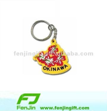 Manufacture pvc rubber keychain