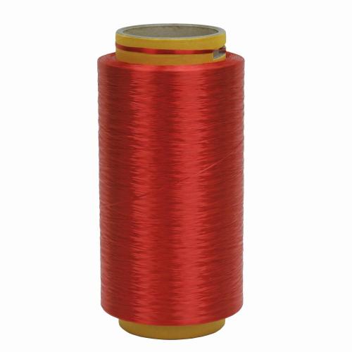 1000d/192f High Tenacity polyester red yarn 60tpm