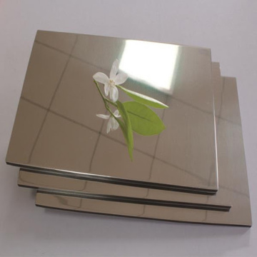 Panneau composite en aluminium miroir avec revêtement en métal