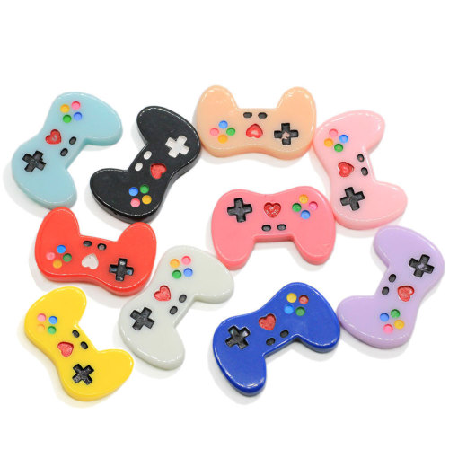 100pcs Kawaii Glow Dark Resin Simulation Game Controller Dollhouse Art Flatback Cabochon DIY Craft Decoration