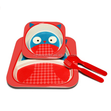 Eco-Friendly Melamine Square Tableware Set for Kids - Unbreakable Dinner Ware