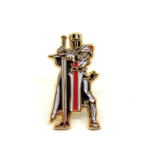 Vintage Masonic Knights Templar Sword Warrior Pin and Seal Crusaders Solomon Lapel Pin Collector's Item