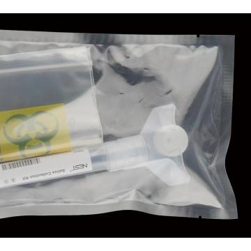 Kits de recolección de saliva seca con embudo roscado