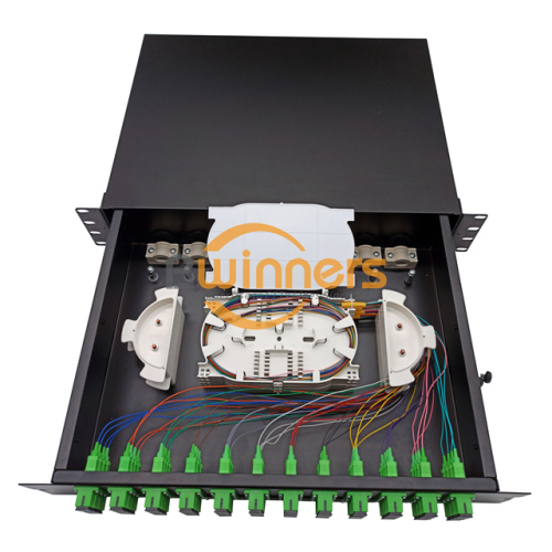 Rack Mountable Fiber Optic Patch Panel 48 Ports