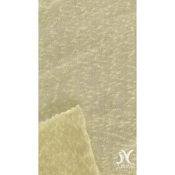 Yellow Slub Jersey Knit Fabric