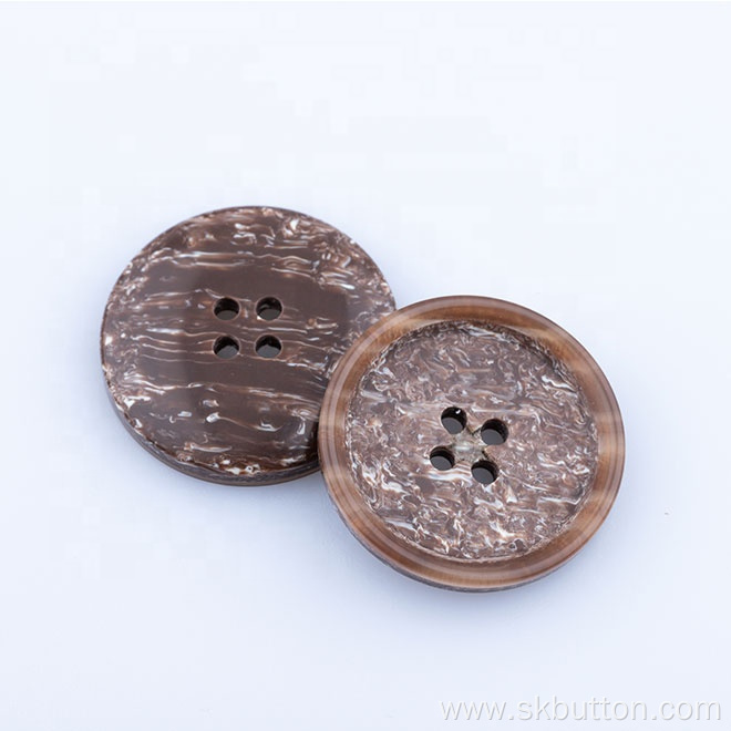 Resin wholesale 4-hole coconut shell buttons for sale