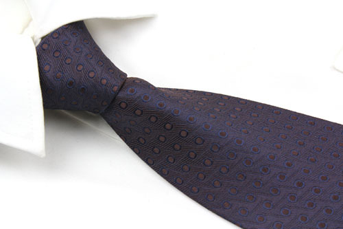 Mens Coffee Square Design Necktie