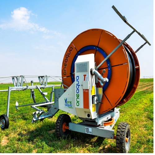 Farm Travelling Irrigator/Agriculture irrigation Equipment Aquajet hose reel irrigation