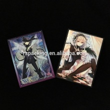 Strong sealing laminated plastic glossy anime game card sleeves