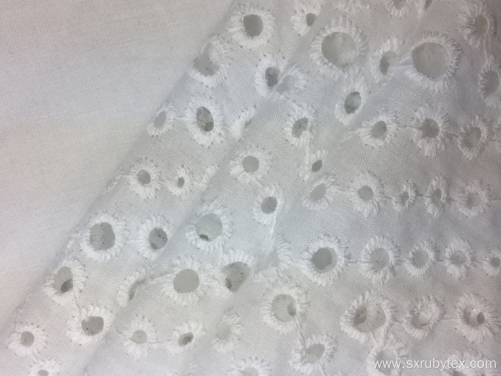 Cotton Voile Solid Fabric Embroidery