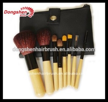 Professional makeup brushes,bamboo 8 pieces bruhes, cosmetic brushes kit free samples