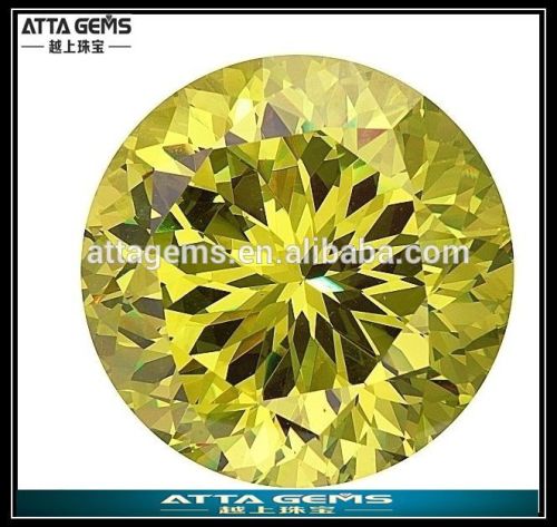 fancy cz cubic zirconia golden yellow in stock