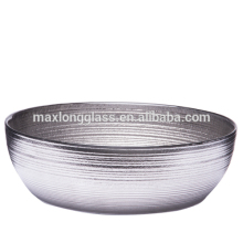 Centrfuged Glass bowl with silver plating, 1050ml