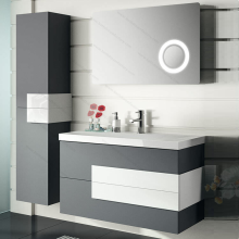 Black Hanging Laminate Lacquer China Bathroom Cabinets
