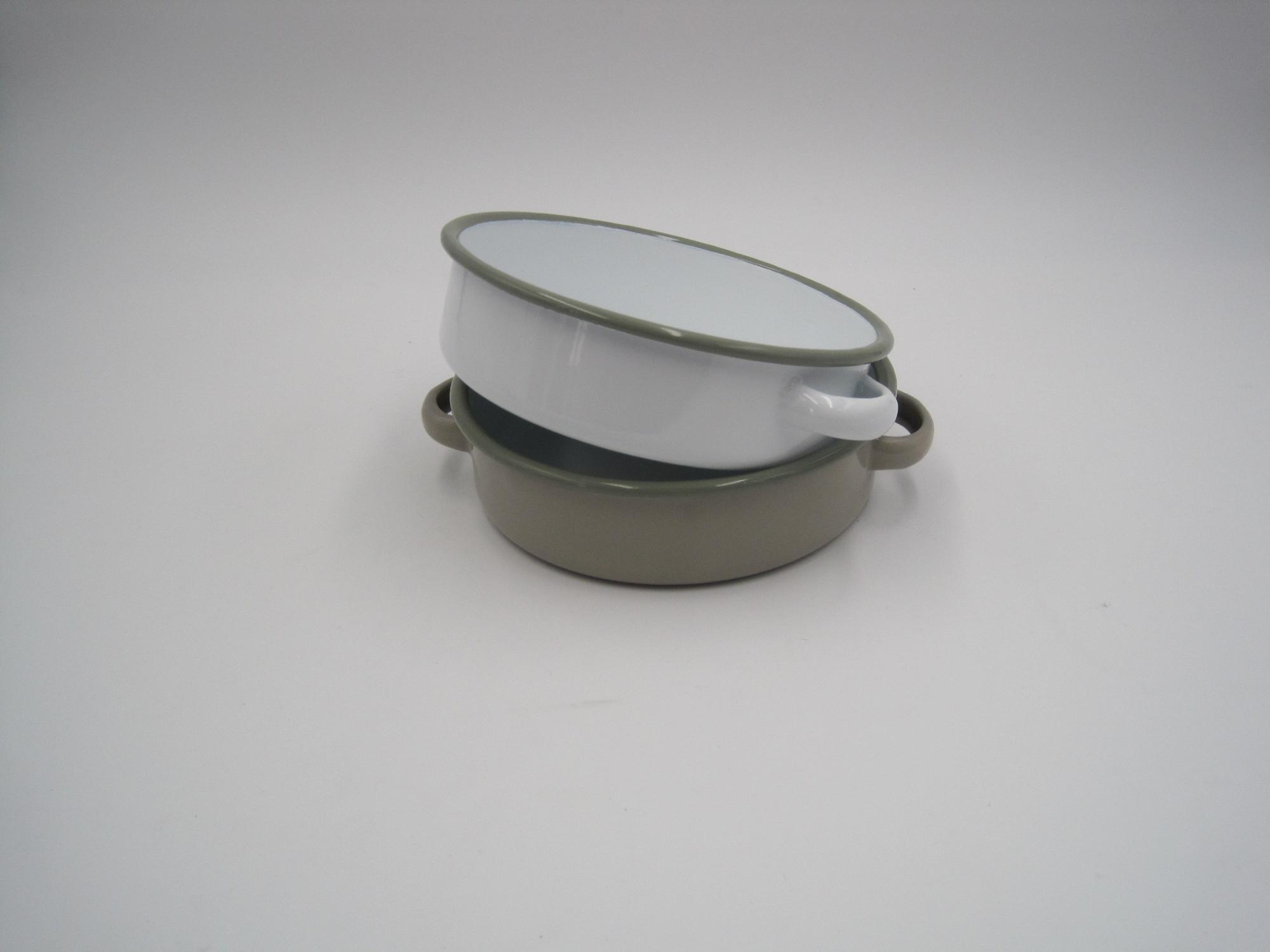 Dia 18cm Enamel Soup Bowl Camping Bowl