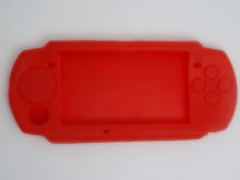 Odm Wear Resistance Red Silicone Psp Case Embossed For Psp 2000