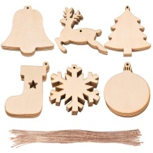 Laser Cut Christmas Tree Wood Craft Decorations