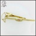 Gouden Tie clips met metalen clips